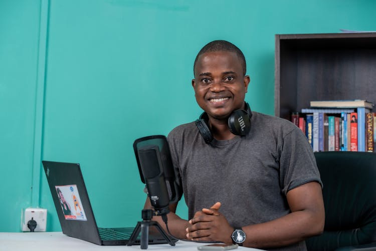 Portrait Of An African Man In A Studio 