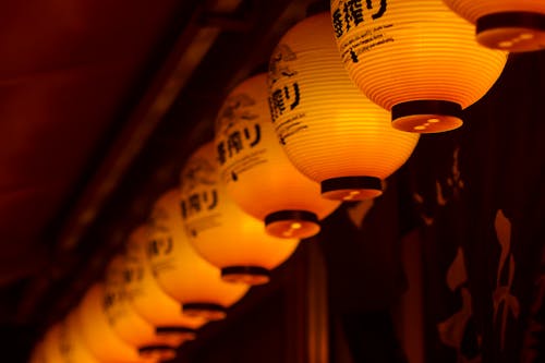 Close-Up Shot of Chinese Lanterns