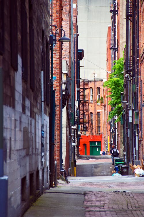 A Narrow Alleyway between Buildings