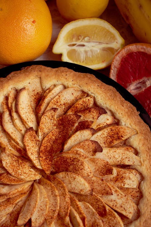 Gratis lagerfoto af æbletærte, bagt godt, delikat