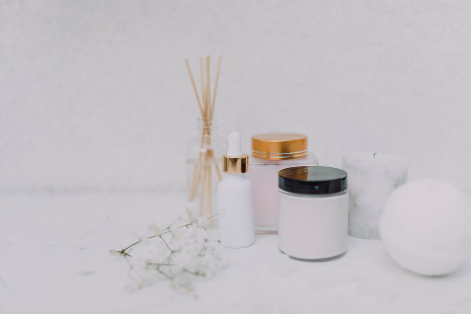 high-quality skincare products on a clean background - anti aging facial high-quality skincare products on a clean background - anti aging facial