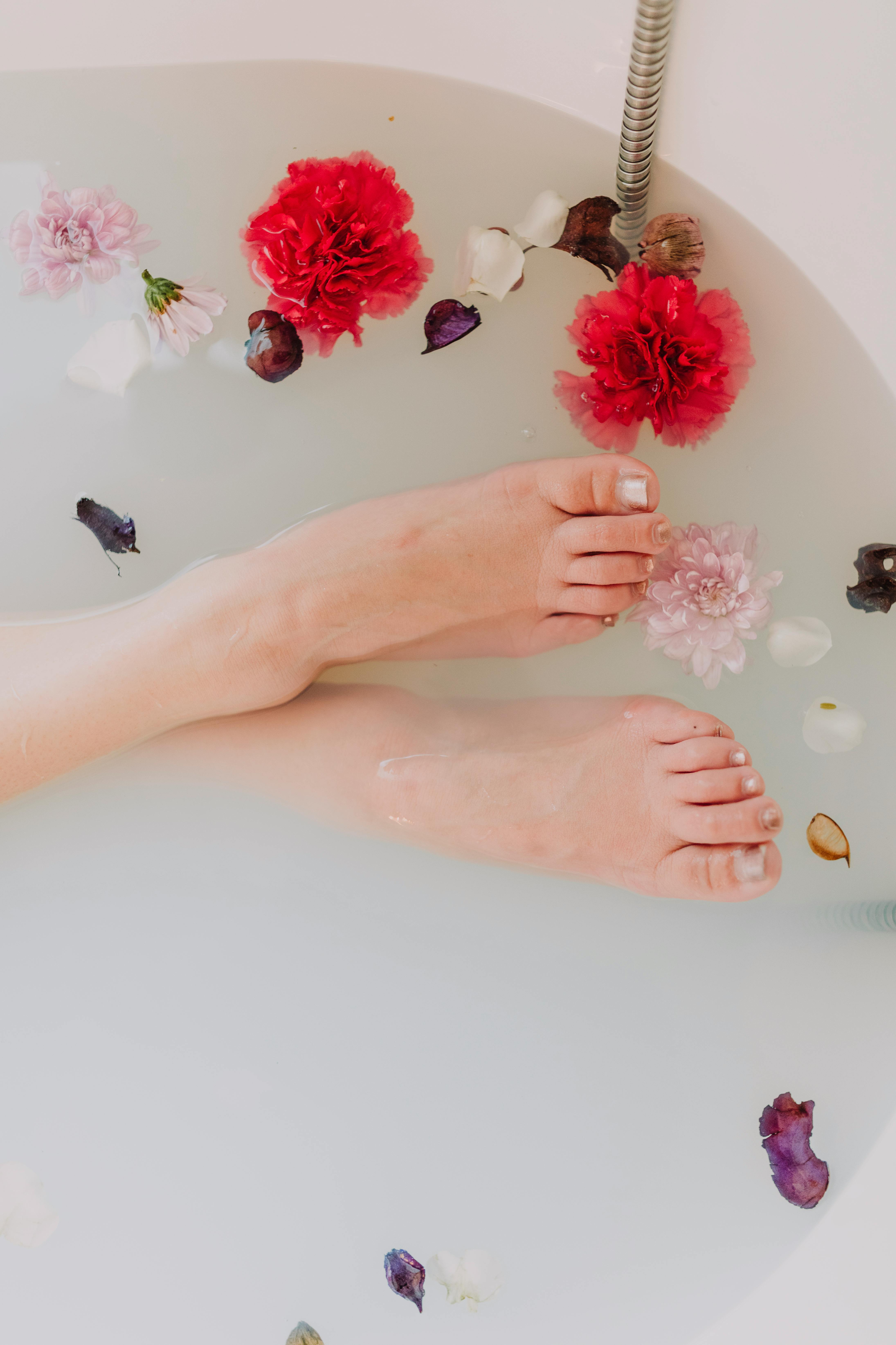 Female Feet in Bathtub · Free Stock Photo