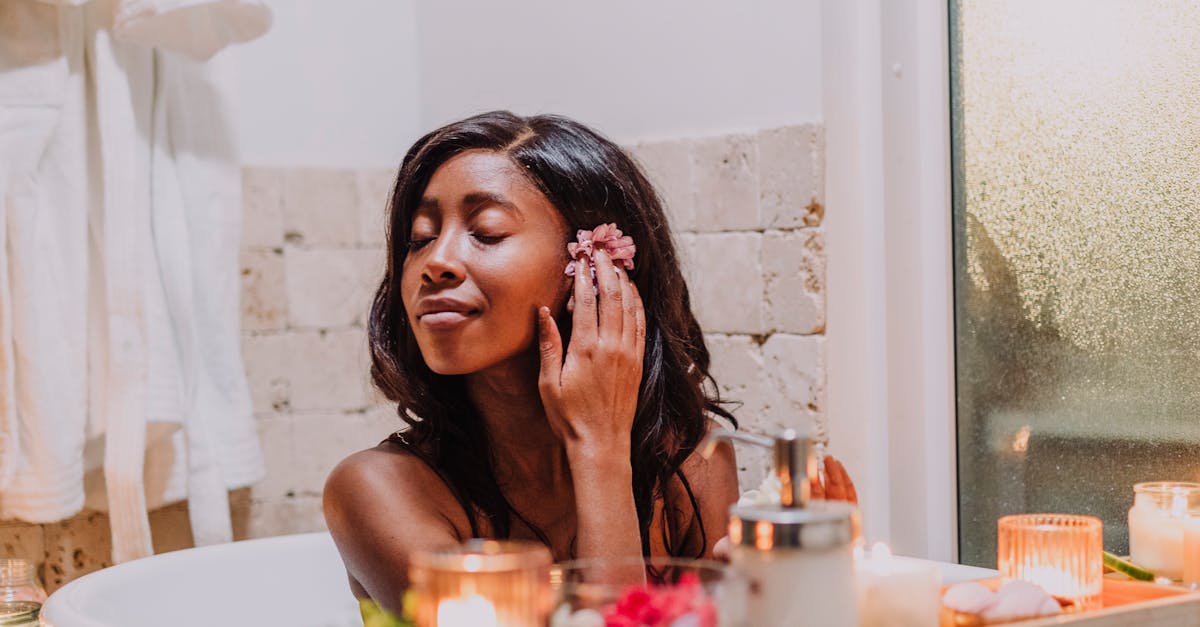 Person receiving a relaxing massage on their back.