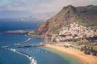 Buildings on Mountains Along the Shoreline