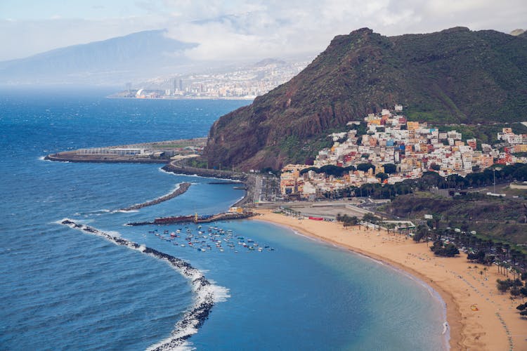 Playa De Las Teresitas In Tenerife Spain