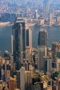 Aerial Shot of the Hong Kong Skyline
