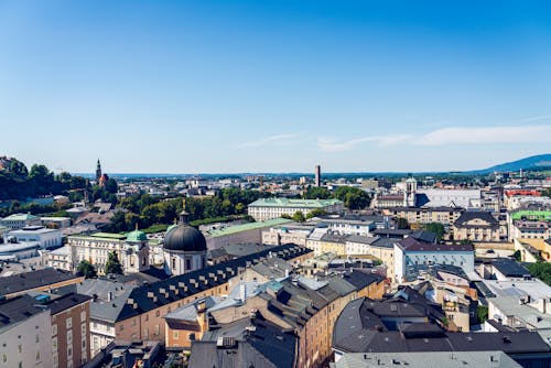 Aerial View of City Buildings