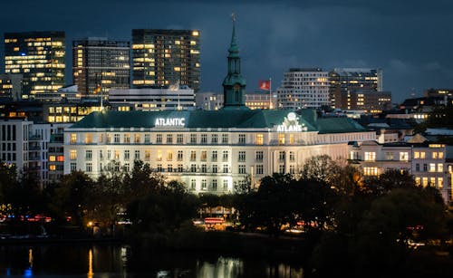 View of the Hotel Atlantic in Hamburg Germany