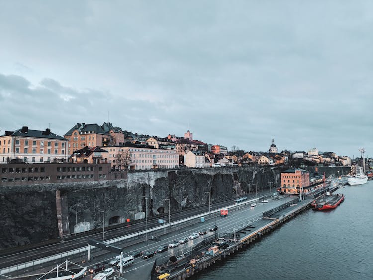 Waterfront View Of Sodermalm District In Stockholm, Sweden