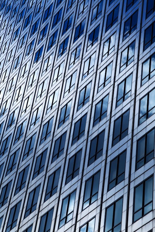 Gray and Black Glass Building