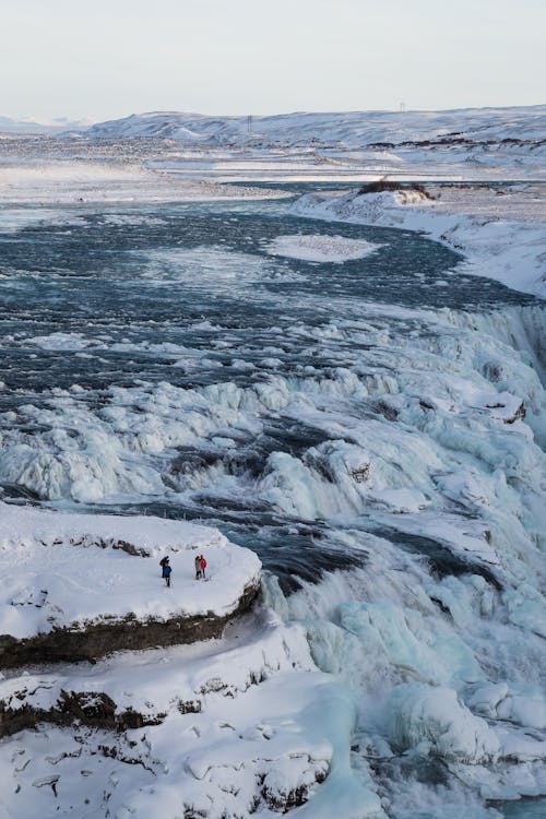 Drone Shot of Majestic Glacier