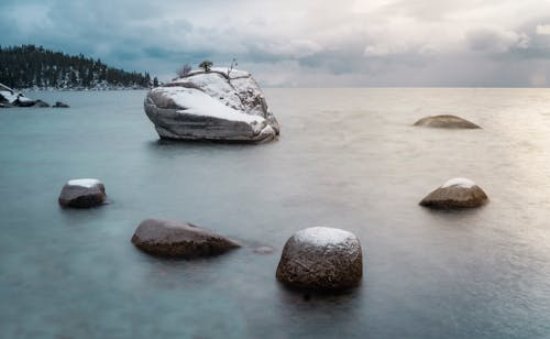 Gray Rocks on the Lake