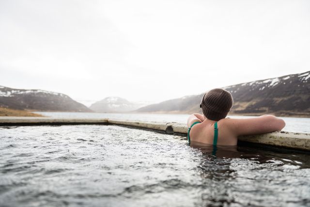 The outdoor plunge pool in winter — photo by Magic K on Pexels