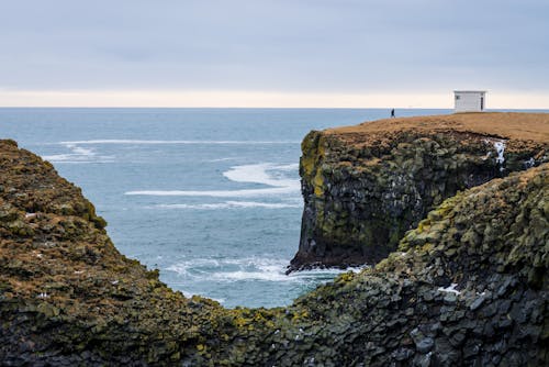 A Coastal Cliff with a View of the Horizon
