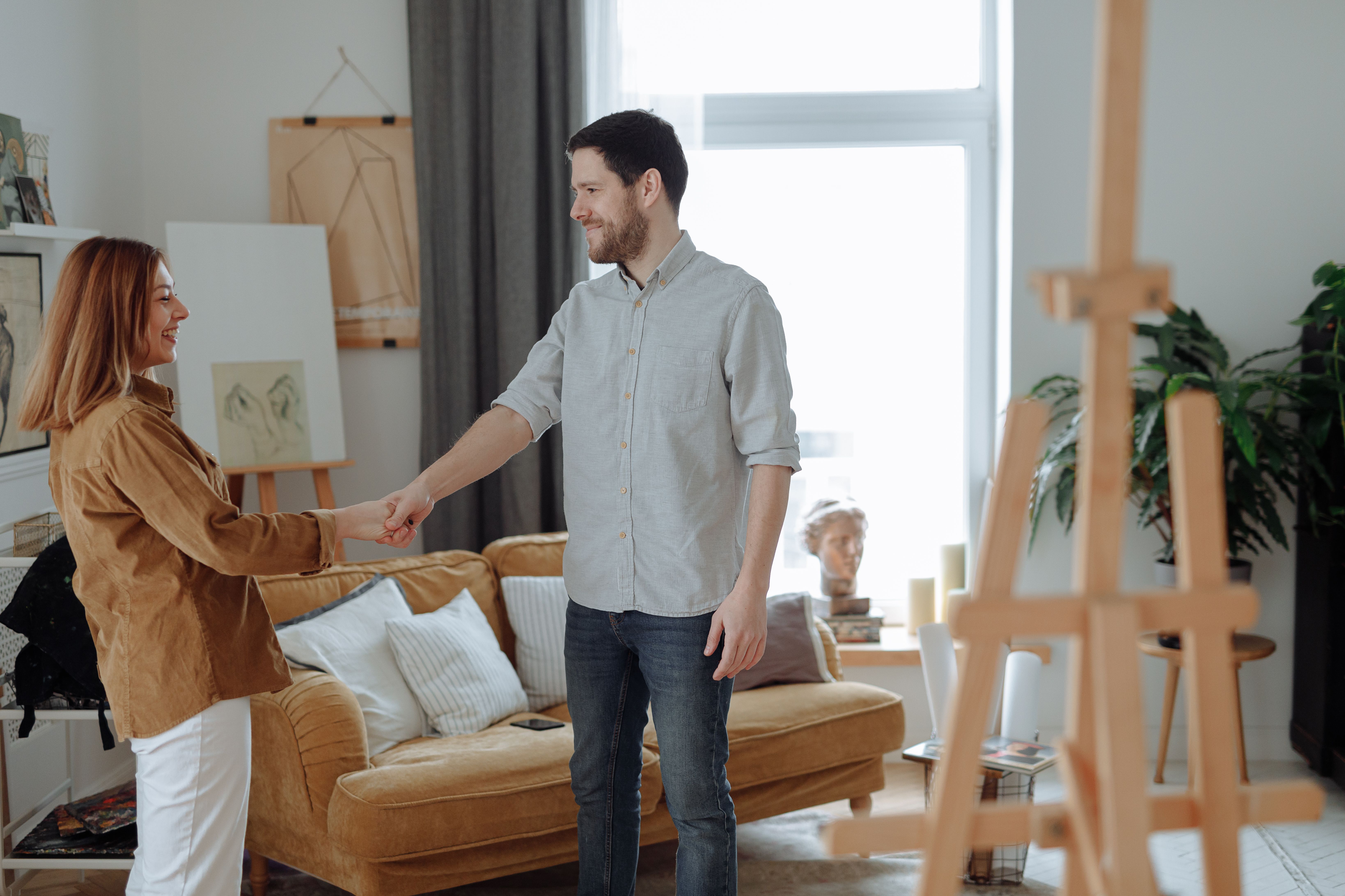 House Painting in Shepherds Bush — dust sheets down and the room fully protected