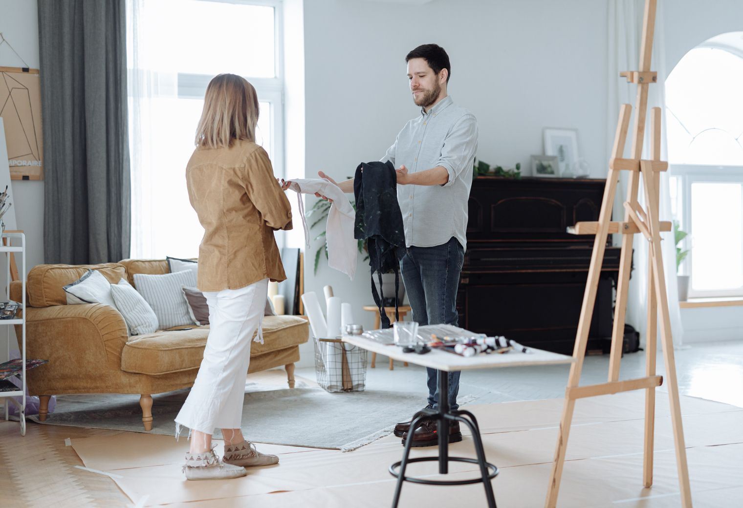 House Painting in Nine Elms — walls rolled to an even, flat finish