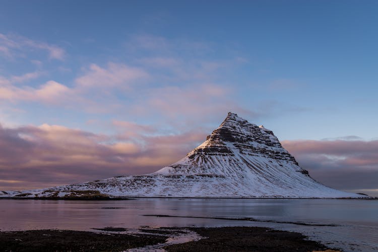 The Kirkjufell Mountain In Iceland