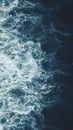 Blue and White Water Waves