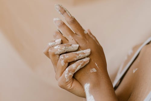 Photo of Hands with Mud 