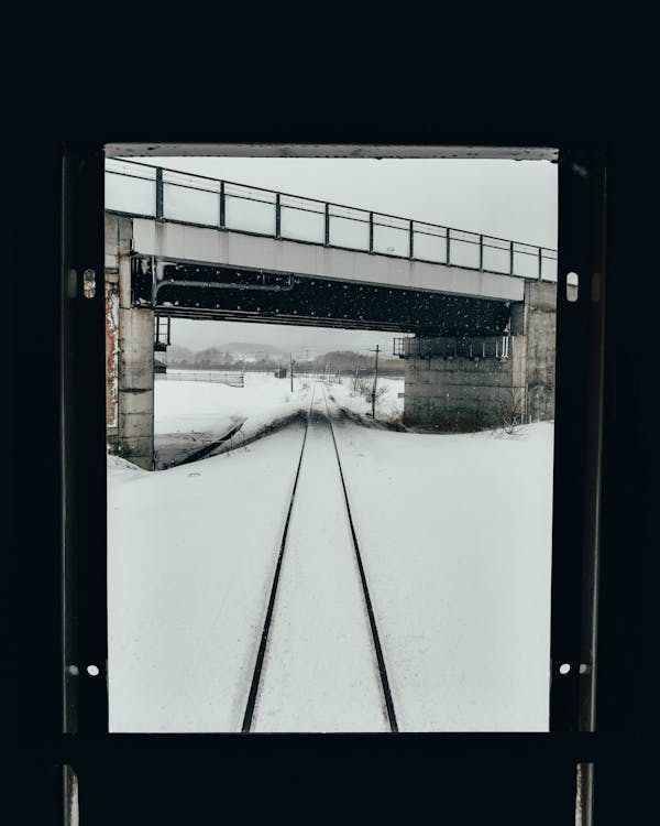 Gratis arkivbilde med forkjølelse, jernbane, jernbanespor