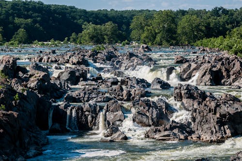 Free stock photo of kayak, water, waterfall