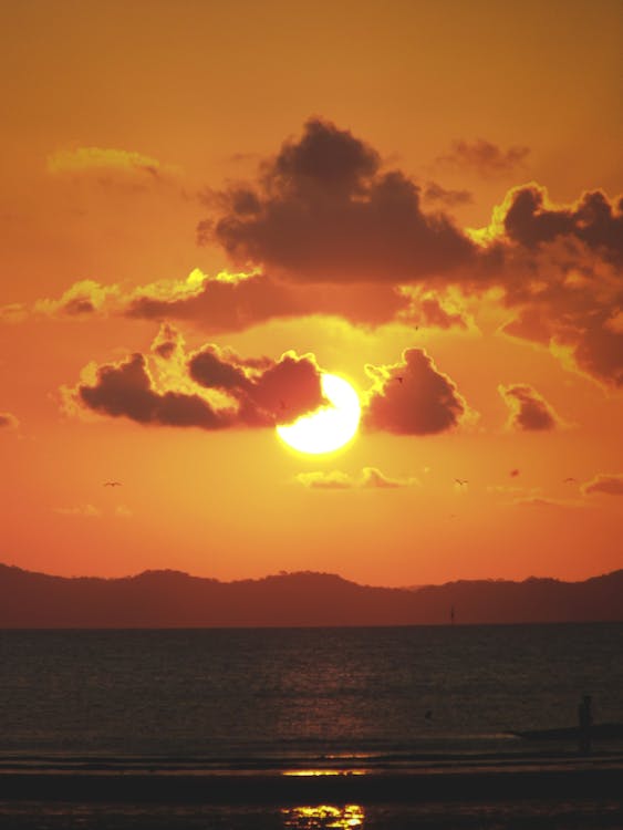 Scenic View of Beach during Sunset