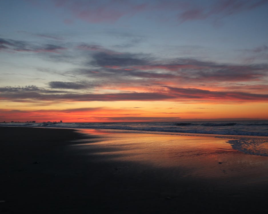 Základová fotografie zdarma na téma brzy východ slunce, červánky, dramatická obloha