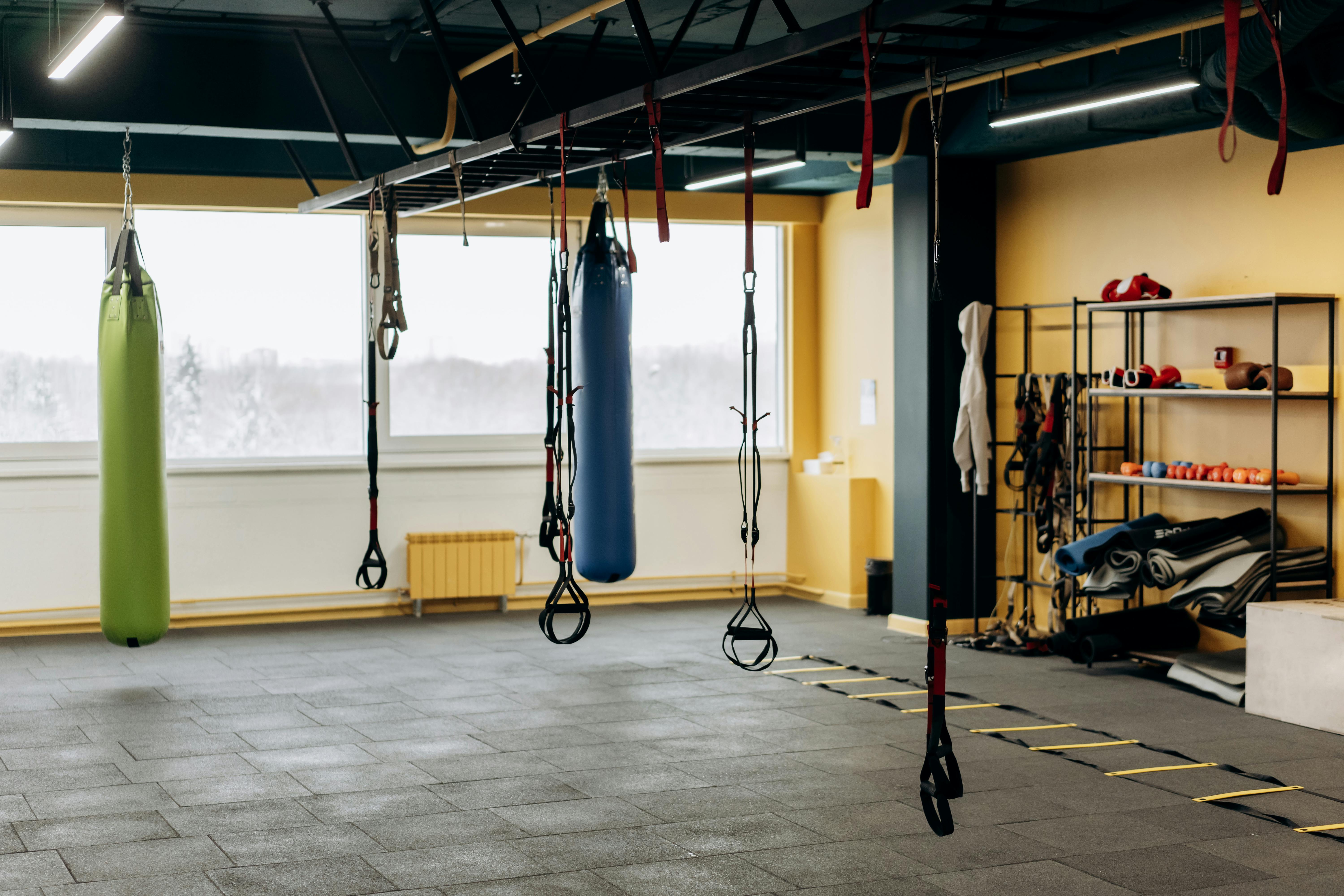 a spacious gym with tools and equipments