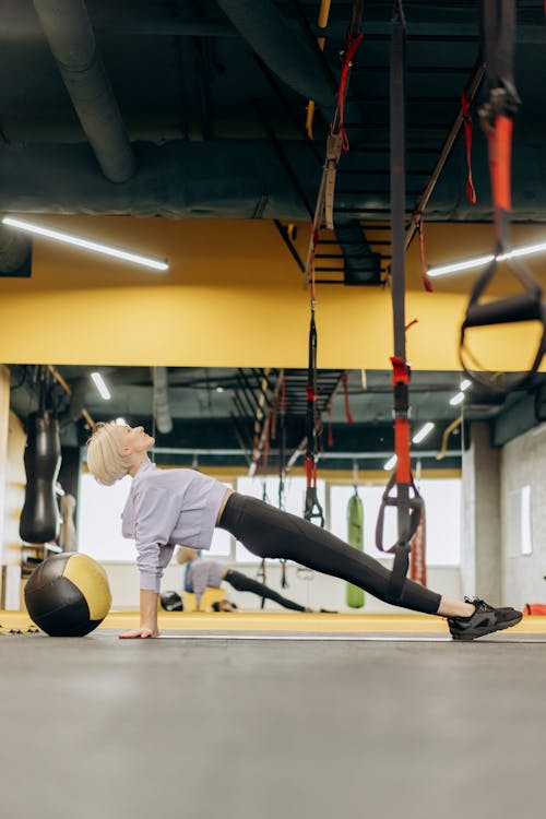Woman Doing Stretching Exercise