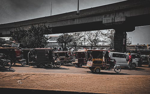 Free stock photo of busy, life, rickshaw Stock Photo