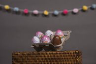 Egg-shaped Chocolates in an Egg Tray
