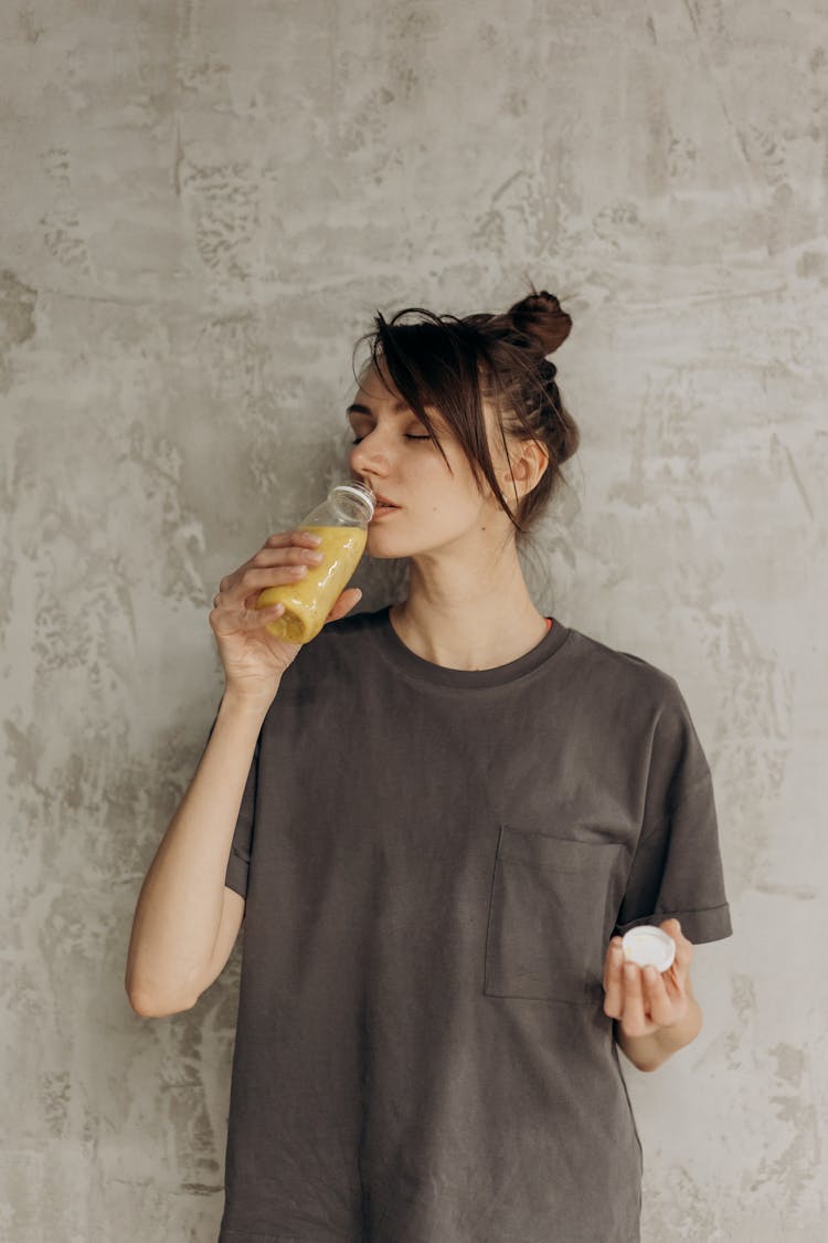 Woman Having A Healthy Drink