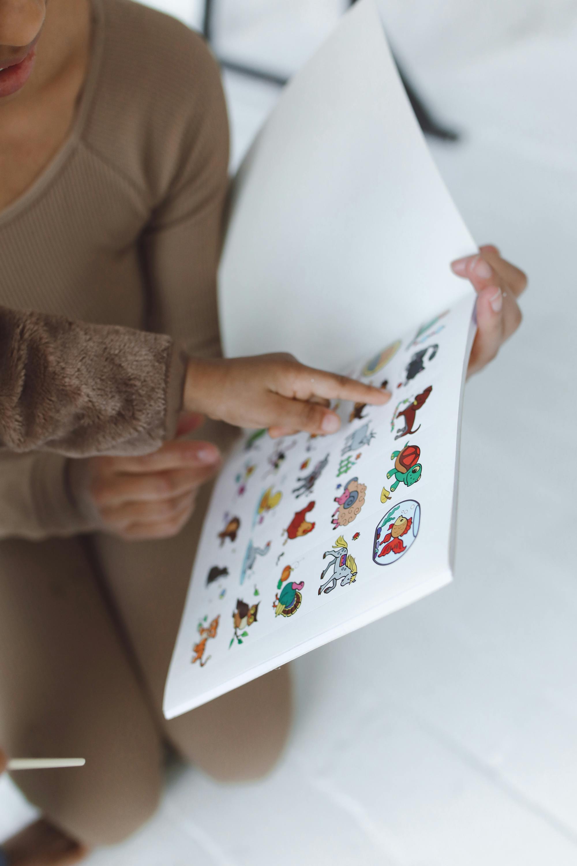 person holding a book