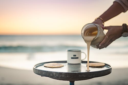 Free Person Cooking Pancakes Stock Photo