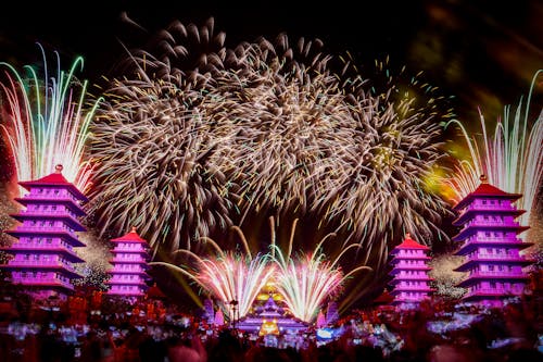 お祝い, 仏教寺院, 光の道の無料の写真素材