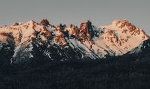 Brown and White Mountain Range