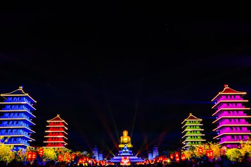 Kostnadsfri bild av buddhistiskt tempel, byggnader, firande