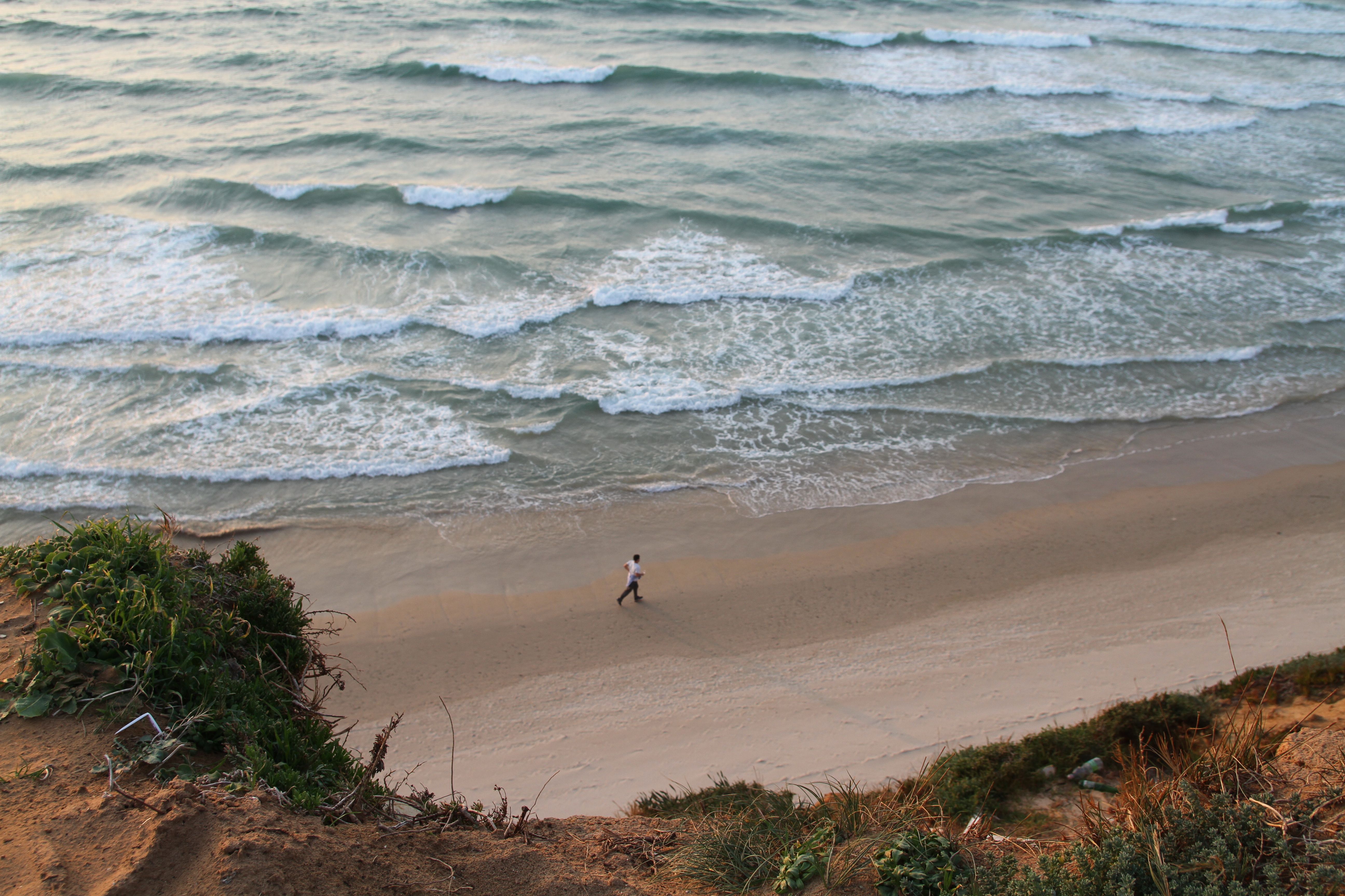 A Man Running at the Beach · Free Stock Photo