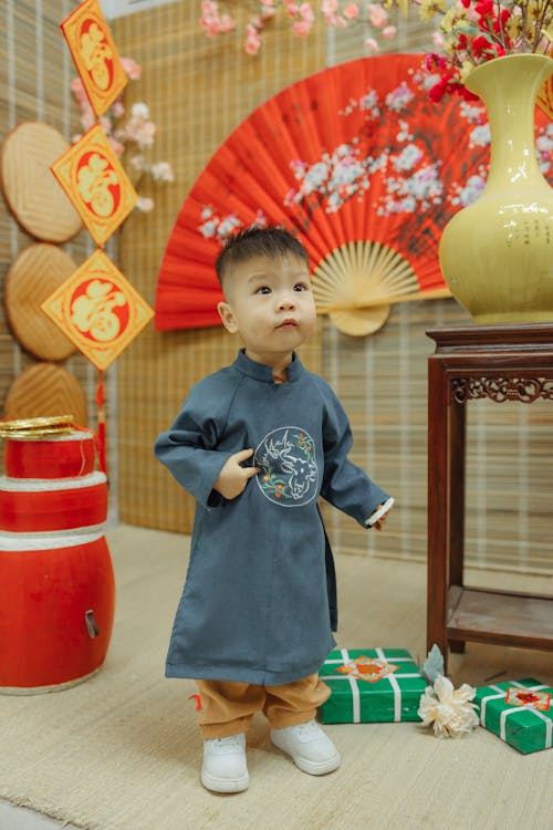 亞洲, 傳統服飾, 兒童 的 免费素材图片