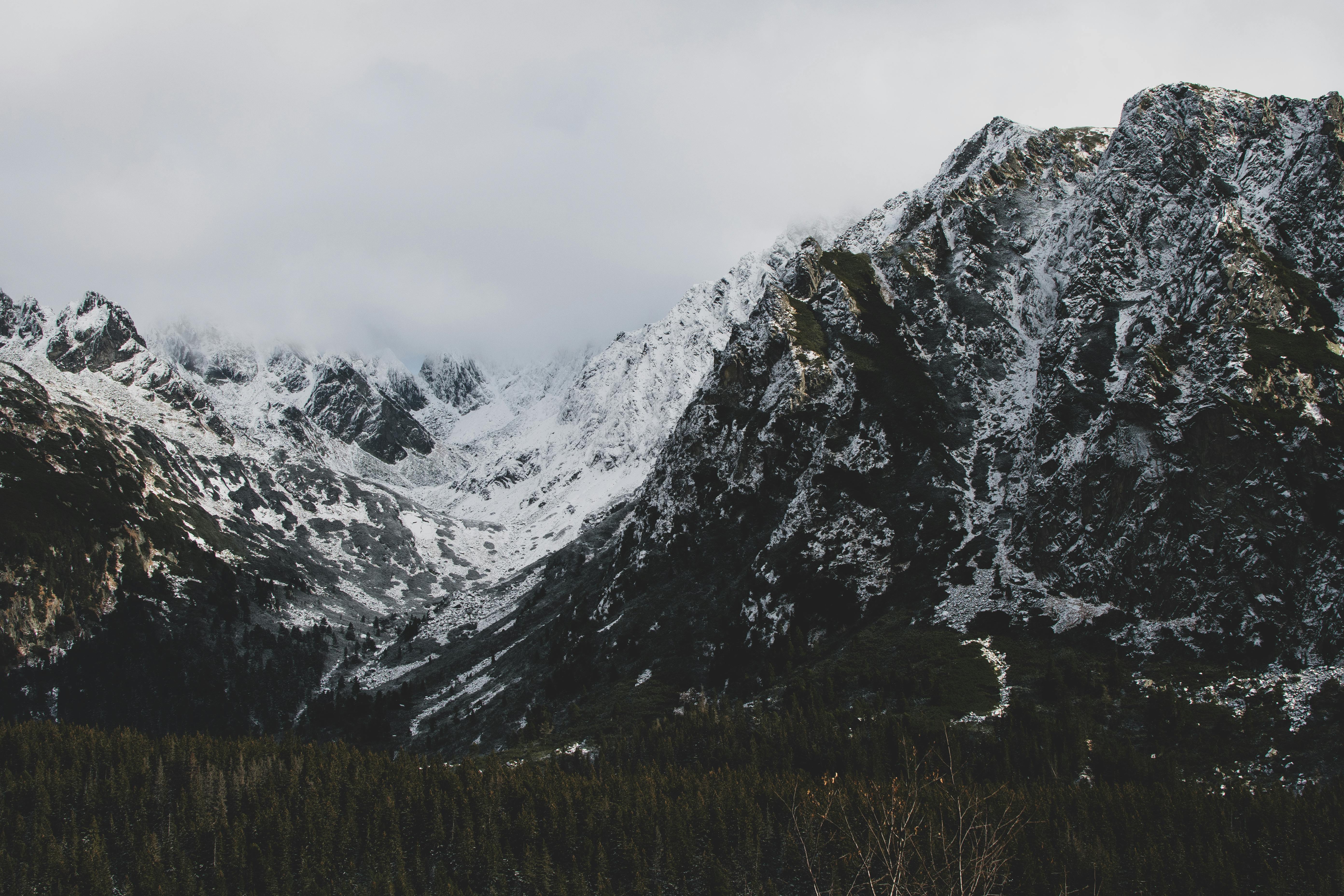 Prescription Goggle Inserts - Experience the dramatic snow-covered peaks of Vysoké Tatry, a breathtaking geological formation in Slovakia.