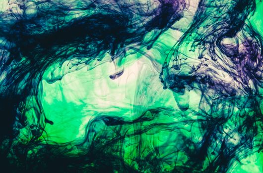 Lebendiges digitales Kunstwerk mit Wasser & Abstrakt