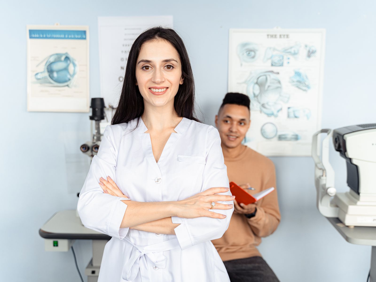 Doctor and patient in a calm, professional consultation setting