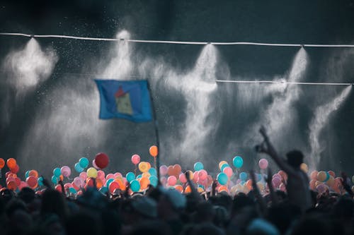 Crowd of People Watching a Concert