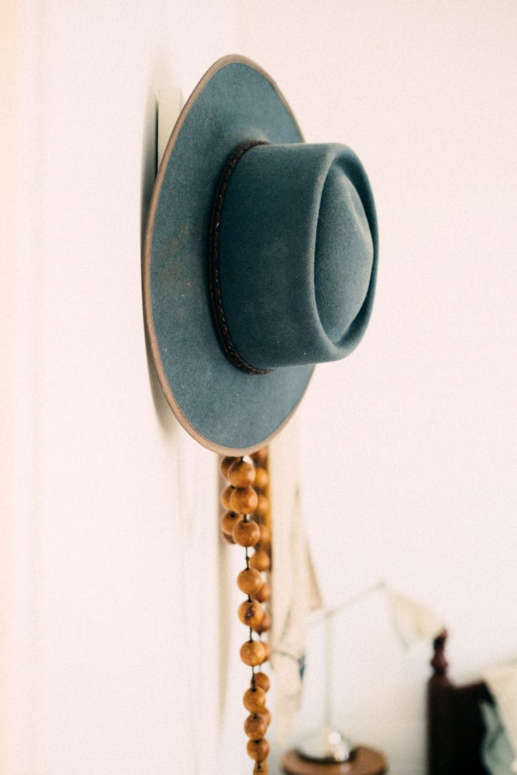 A Hat Hanging On The Wall