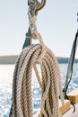 Rope Hanging on the Boat Deck
