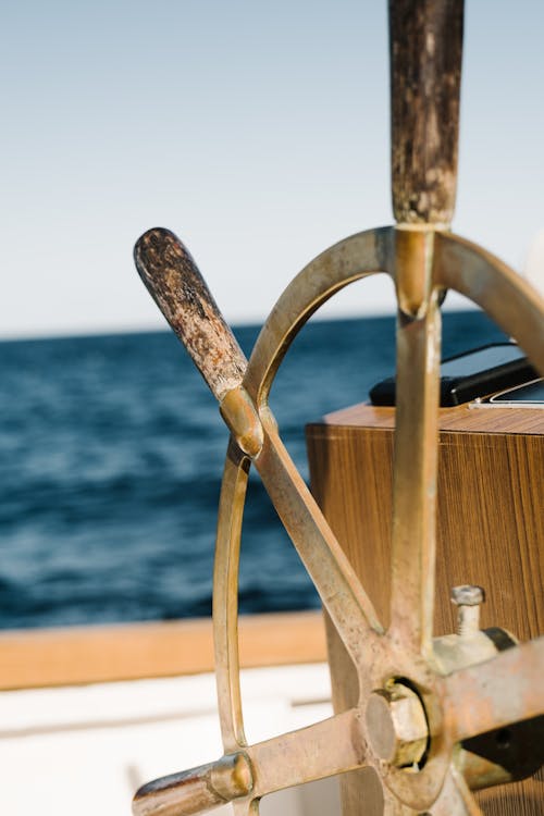 Free Close-up Photo of Boat Wheel  Stock Photo