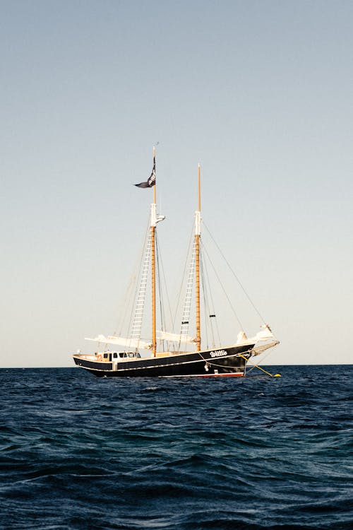 Sail boat in the Ocean 