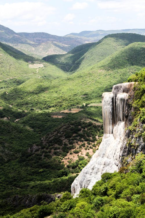 hierve el agua, 丘陵, 垂直拍攝 的 免費圖庫相片