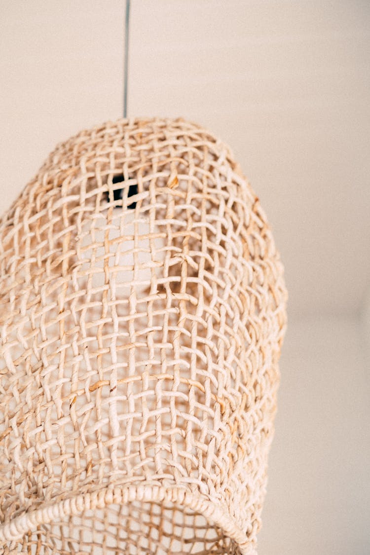 A Rattan Hanging Lamp