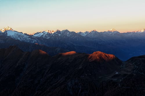 Gratis lagerfoto af aften, antenne, bjerge